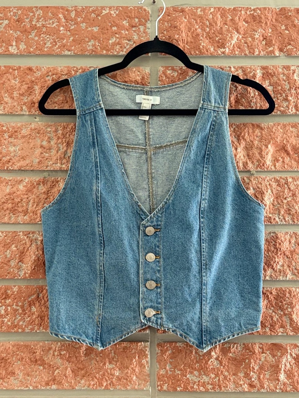 🌟 forever 21 denim vest